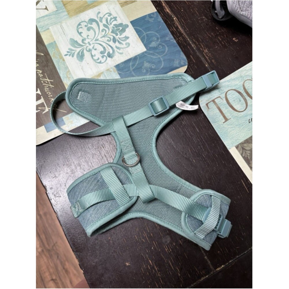 EveryYay Teal Heather Pullover Dog Harness, Medium